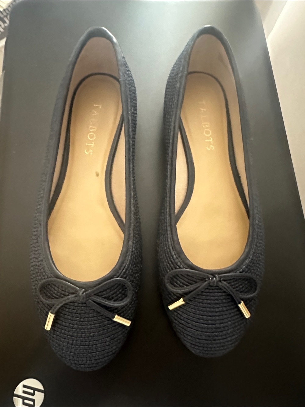 Talbots Women's Navy Braided Ballet Flats 7.5
